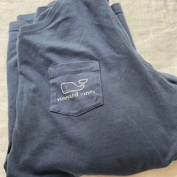 Navy Vineyard Vines Long Sleeve T-Shirt - Picture 6 of 6